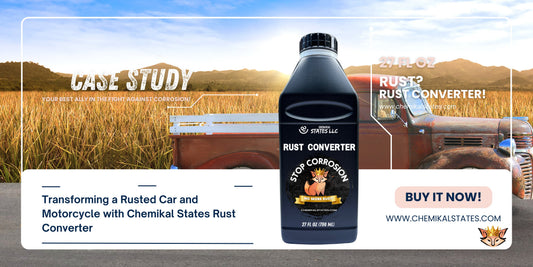 Case Study: Transforming a Rusted Car and Motorcycle with Chemikal States Rust Converter - CHEMIKAL STATES